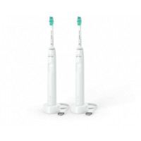 Produktbild för Philips 3100 Series HX3675 - tandborstuppsättning - vit