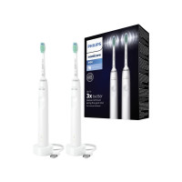 Produktbild för Philips 3100 Series HX3675 - tandborstuppsättning - vit