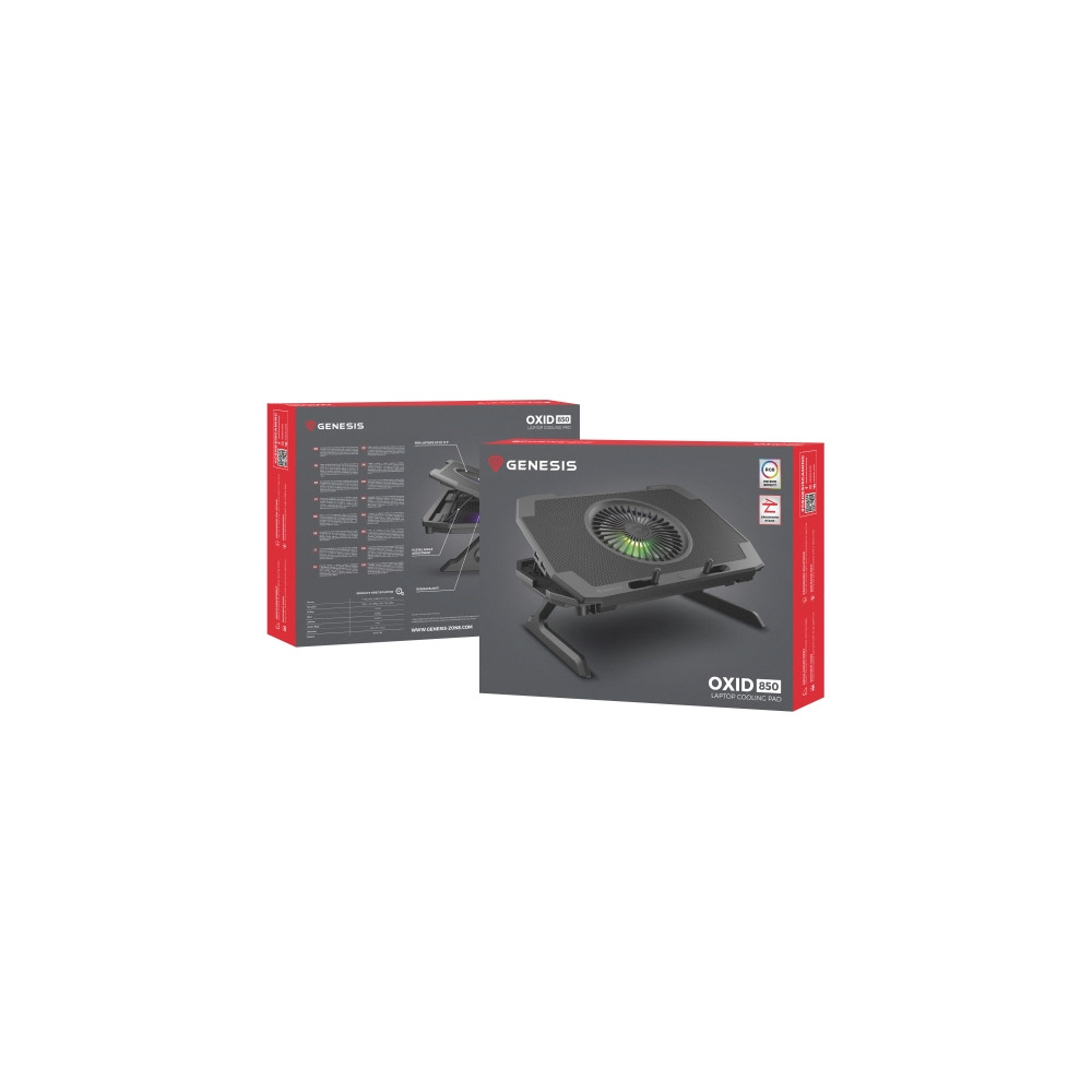 Produktbild för Genesis Oxid 850 RGB - ställ för bärbar dator
