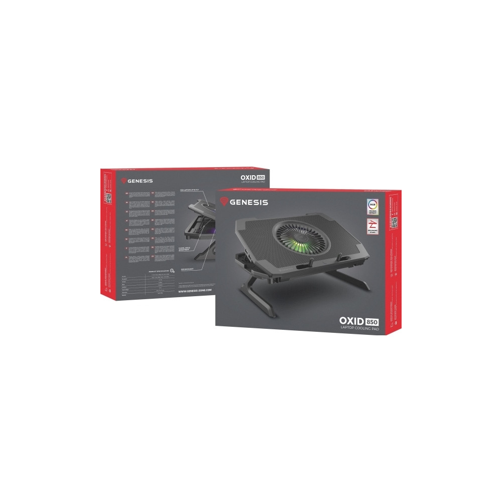 Produktbild för Genesis Oxid 850 RGB - ställ för bärbar dator