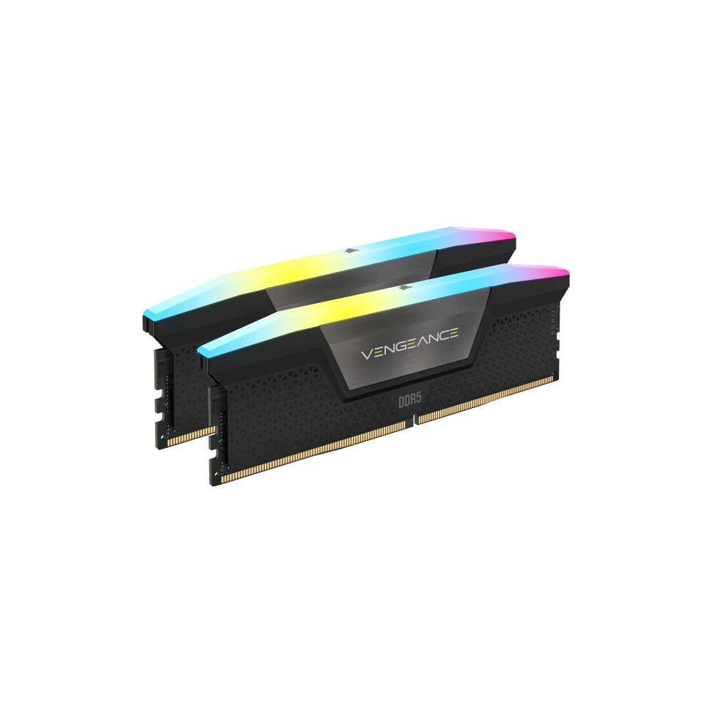 Produktbild för CORSAIR Vengeance RGB - DDR5 - sats - 16 GB: 2 x 8 GB - DIMM 288-pin - 2600 MHz / PC5-48000 - ej buffrad