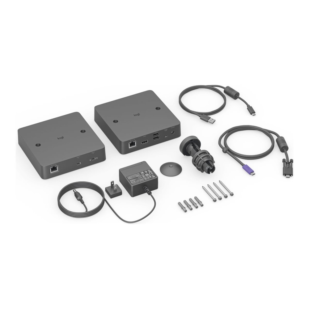Produktbild för Logitech Extend - förlängd räckvidd för audio/video - USB-C, 10Mb LAN