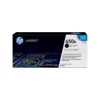 Produktbild för HP 650A - svart - original - LaserJet - tonerkassett (CE270A)