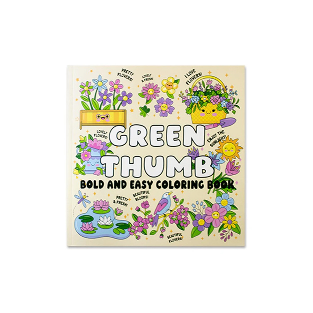 Produktbild för Green Thumb Bold and Easy Coloring Book (häftad, eng)