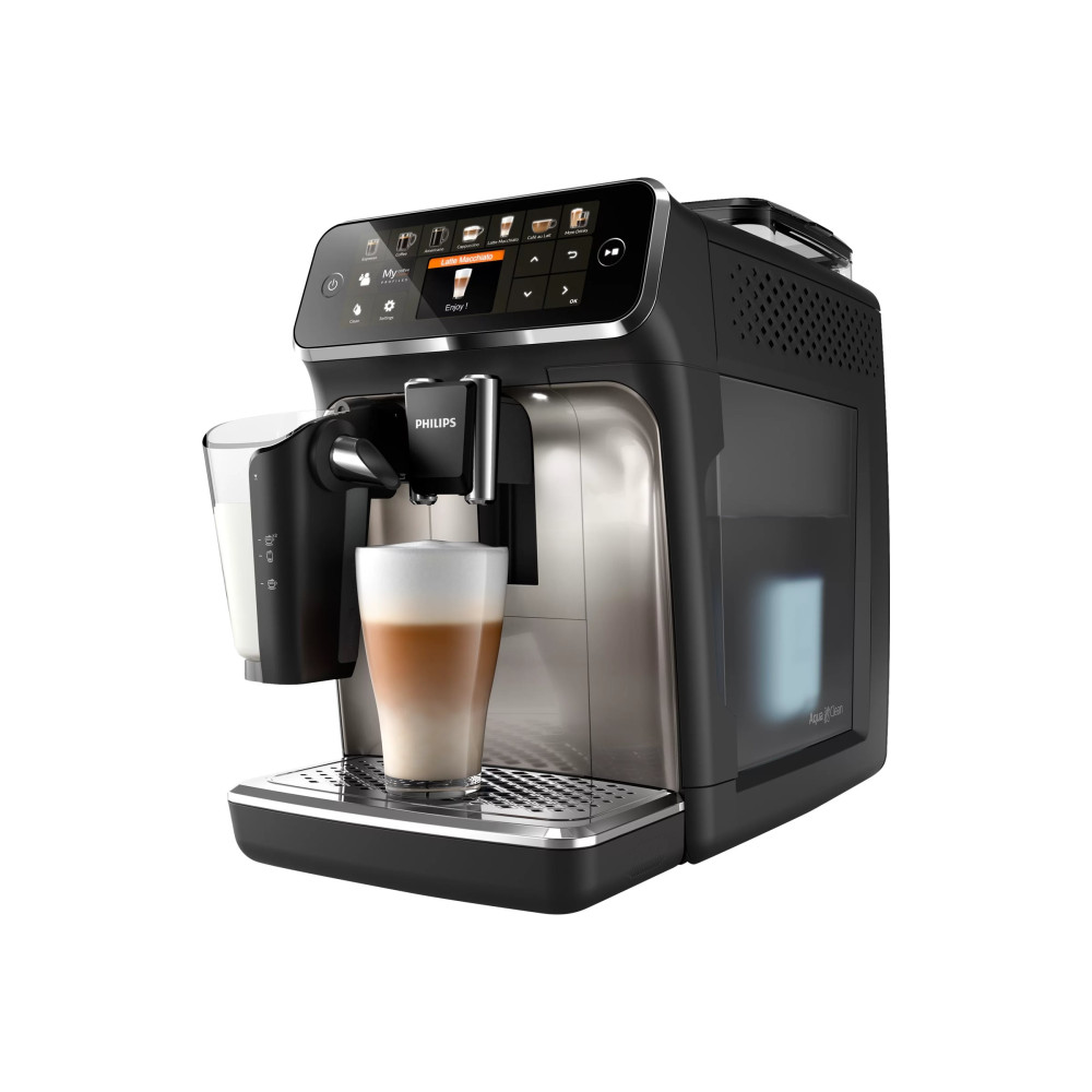 Produktbild för Philips 5400 series EP5447 - automatisk kaffekokare med mjölkskummare - 15 bar - svart