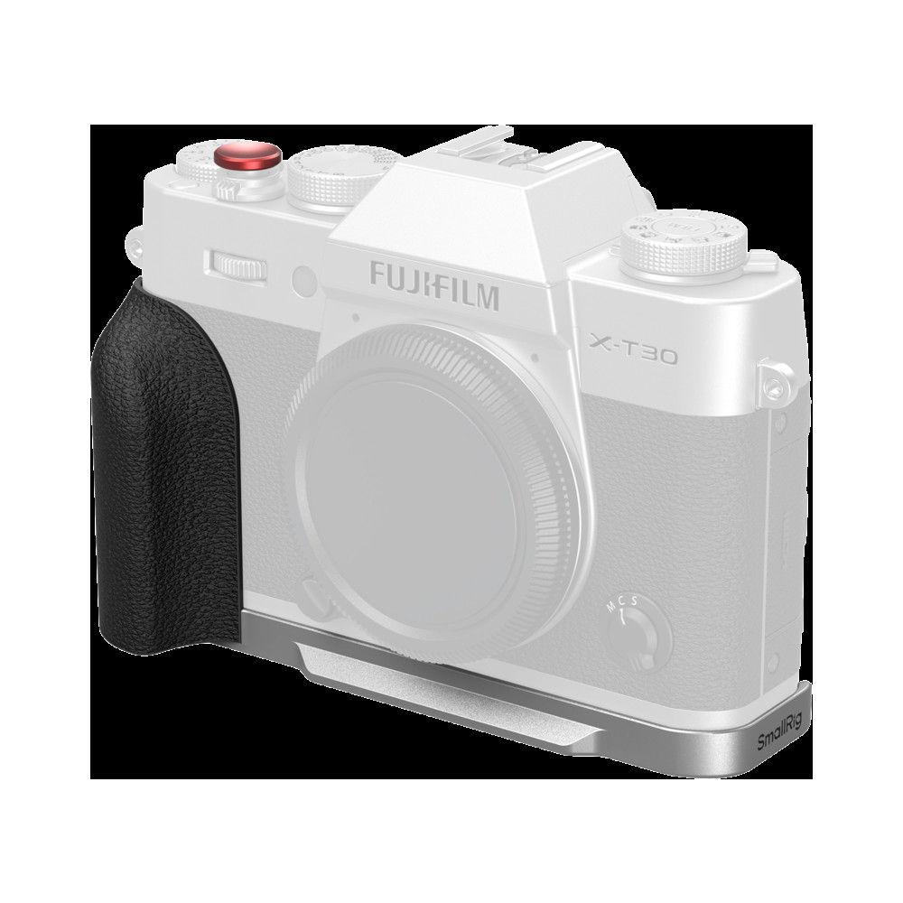 Produktbild för SmallRig 5664 L-Shaped Mount Plate with Silicone Handle for FUJIFILM X-T30 / T30 II / T30 III Silver