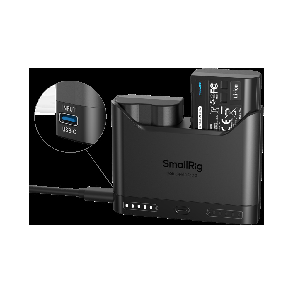 Produktbild för SmallRig 5486 Turbo Charging Kit for EN-EL15c Camera Batteries