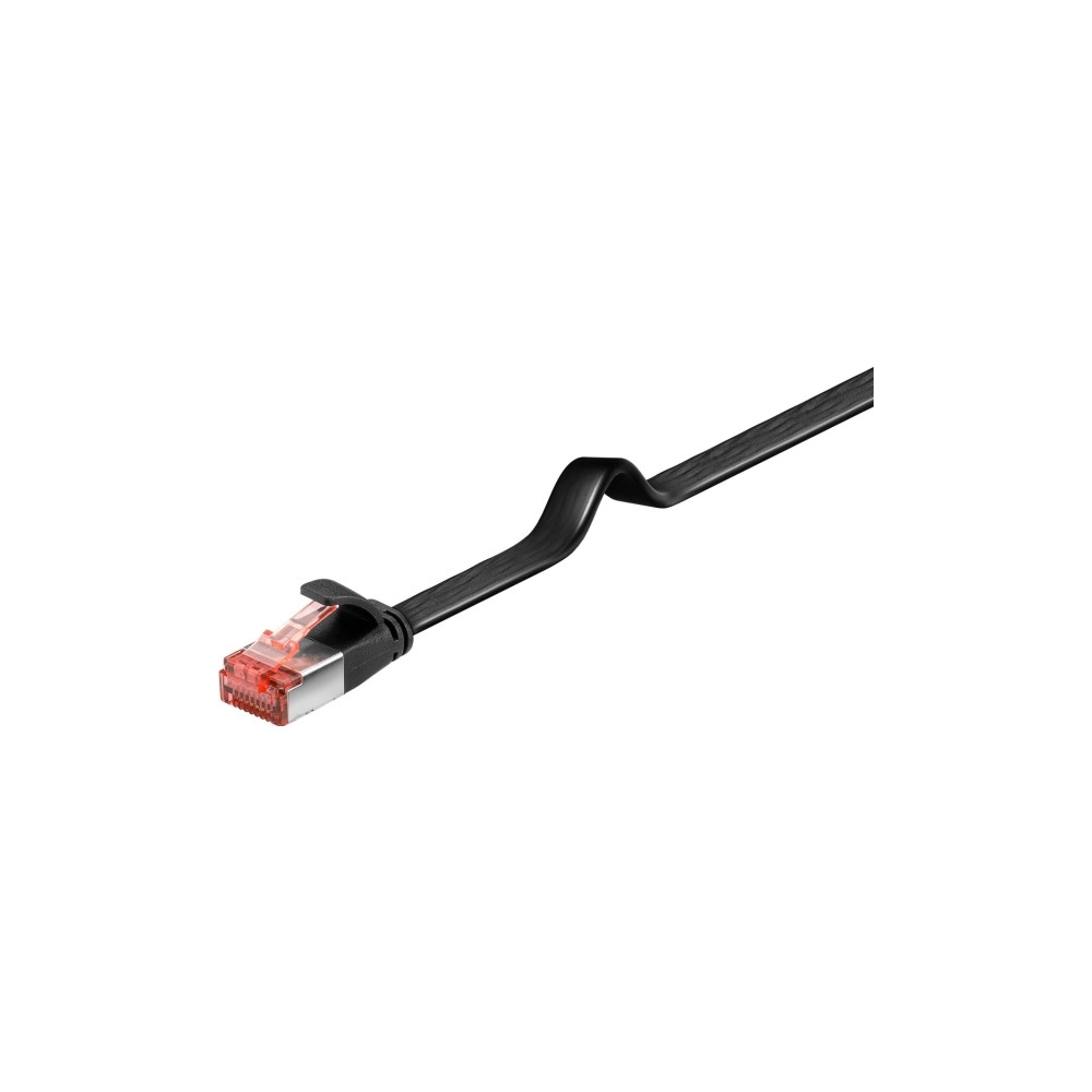Produktbild för goobay patch-kabel - 1 m - svart