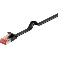 Produktbild för goobay patch-kabel - 1 m - svart