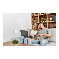 Produktbild för ASUS RT-AX57 GO - trådlös router - WWAN - Wi-Fi 6 - skrivbordsmodell