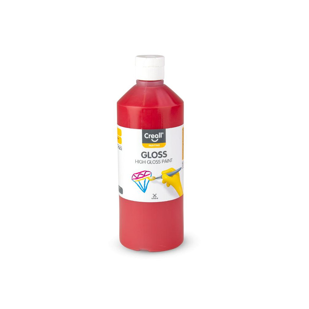 Produktbild för Glansfärg CREALL Gloss 500ml röd