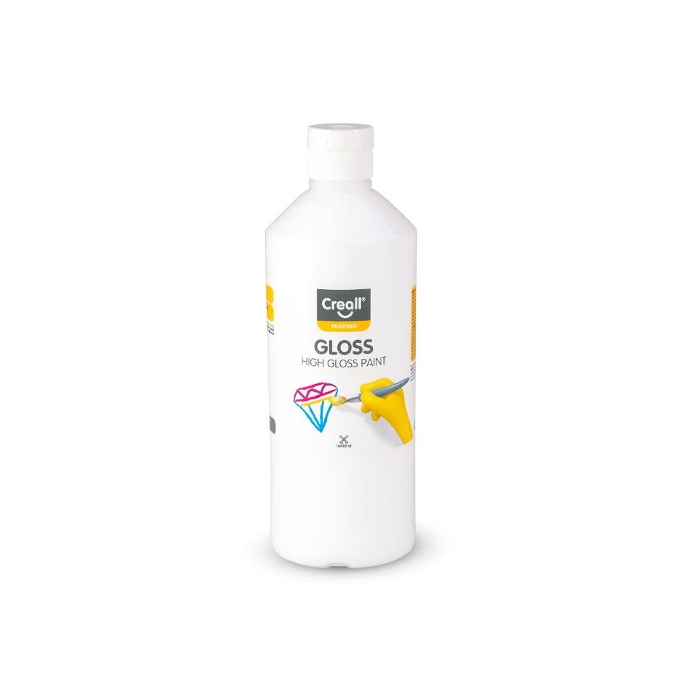 Produktbild för Glansfärg CREALL Gloss 500ml vit