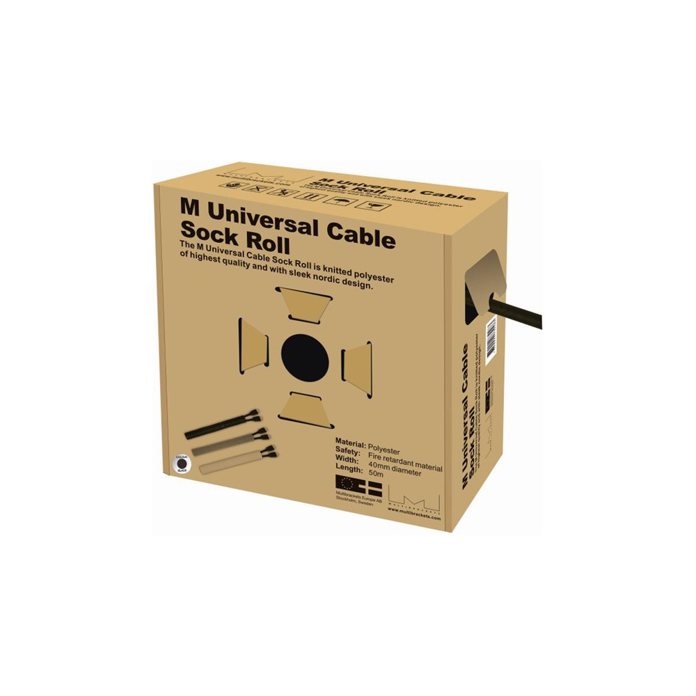 Produktbild för Multibrackets M Universal Cable Sock Roll 40 mm x 50 m - kabelorganiserare