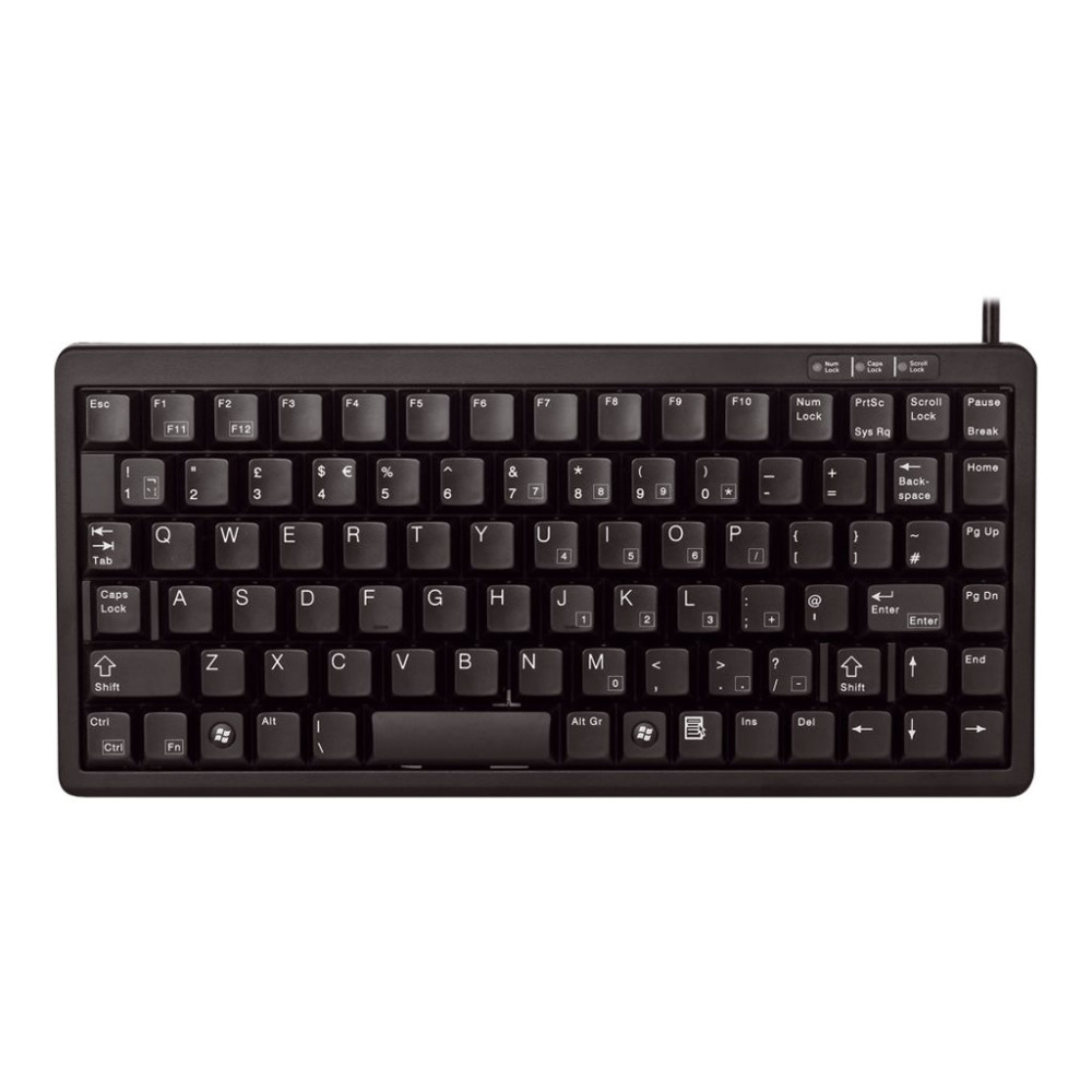 Produktbild för CHERRY Compact-Keyboard G84-4100 - tangentbord - tysk - svart Inmatningsenhet