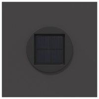 Produktbild för Solar LED Stig Ljus 2 pcs Svart Kallvalsat stål