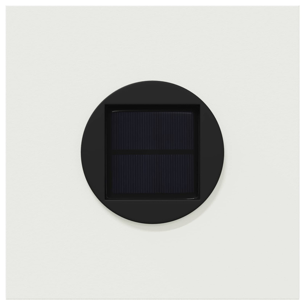 Produktbild för Solar LED Stig Ljus 2 pcs Vit Kallvalsat stål