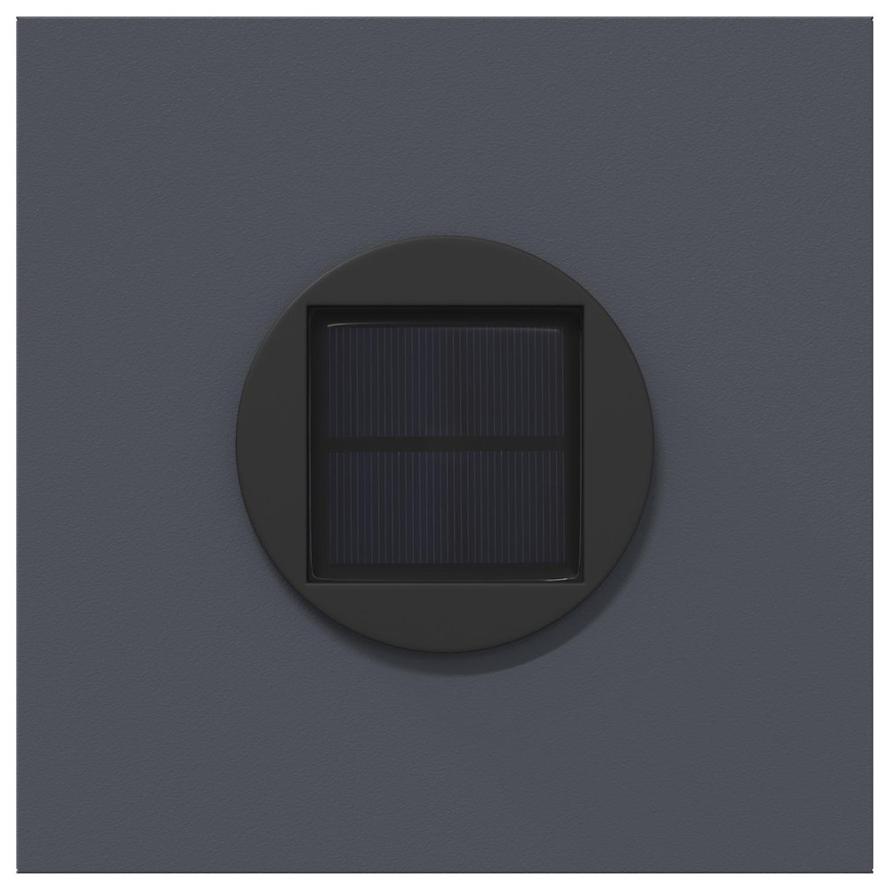 Produktbild för Solar LED Stig Ljus 2 pcs Antracit Kallvalsat stål