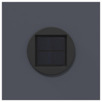 Produktbild för Solar LED Stig Ljus 2 pcs Antracit Kallvalsat stål