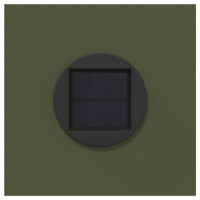Produktbild för Solar LED Stig Ljus 2 pcs Olivgrön Kallvalsat stål