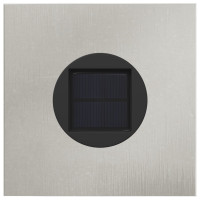 Produktbild för Solar LED Stig Ljus 2 pcs Silver Rostfritt stål