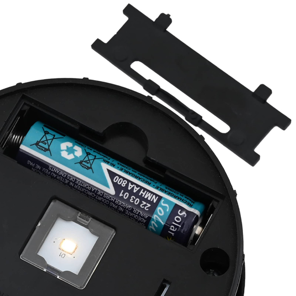 Produktbild för Solar LED Stig Ljus 2 pcs Silver Galvaniserat stål