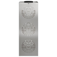 Produktbild för Solar LED Stig Ljus 2 pcs Silver Rostfritt stål