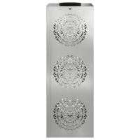 Produktbild för Solar LED Stig Ljus 2 pcs Silver Galvaniserat stål