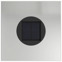 Produktbild för Solar LED Stig Ljus 2 pcs Silver Galvaniserat stål