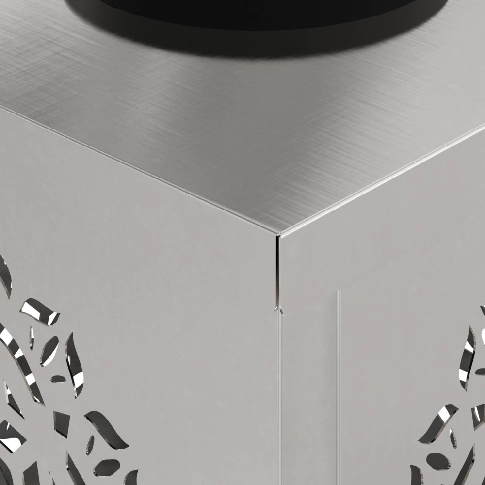 Produktbild för Solar LED Stig Ljus 2 pcs Silver Rostfritt stål