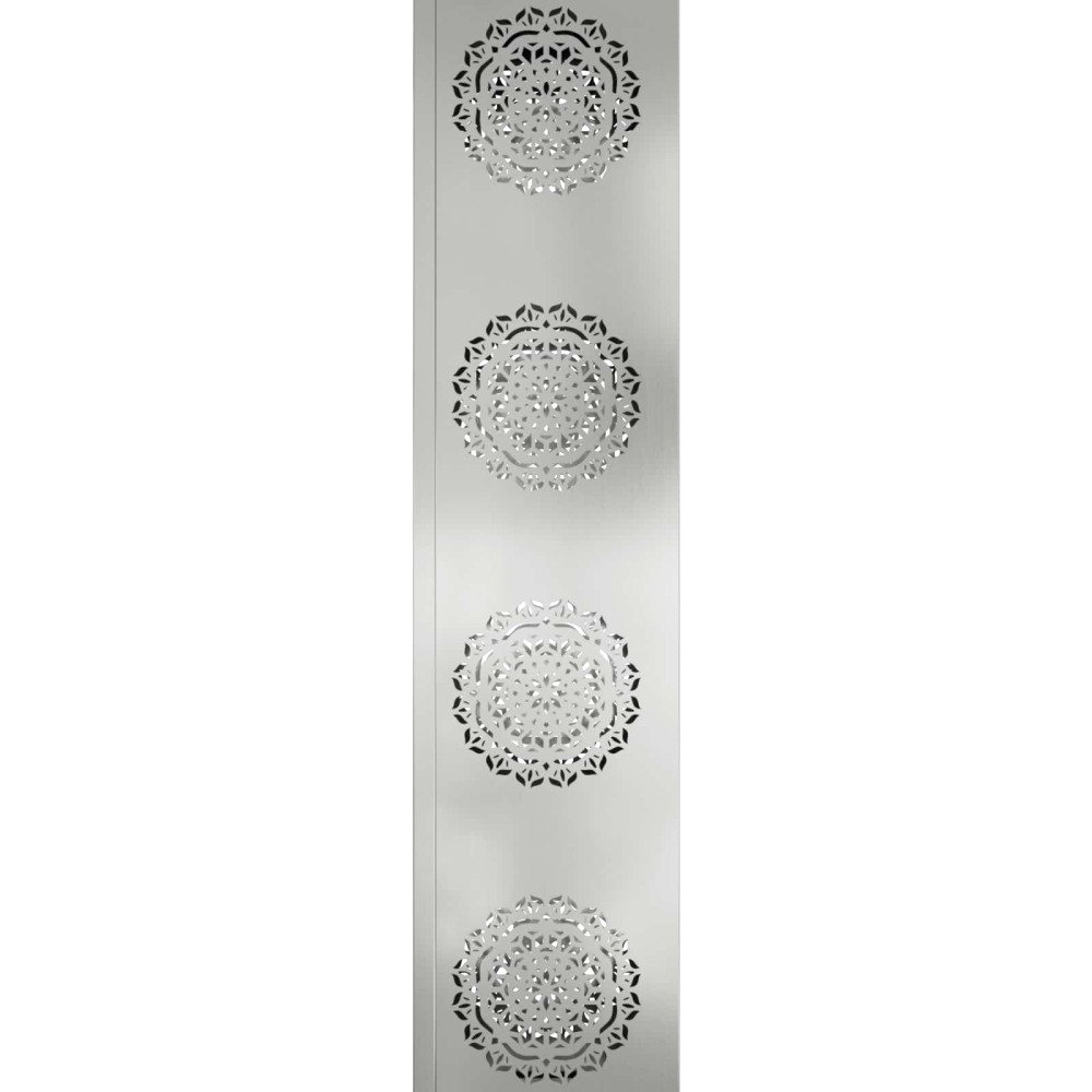 Produktbild för Solar LED Stig Ljus 2 pcs Silver Galvaniserat stål