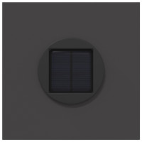 Produktbild för Solar LED Stig Ljus 2 pcs Svart Kallvalsat stål