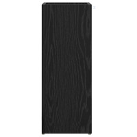 Produktbild för Förvaringskrok & Ställ med lagring Svart Ek 25 x 24,5 x 64 cm