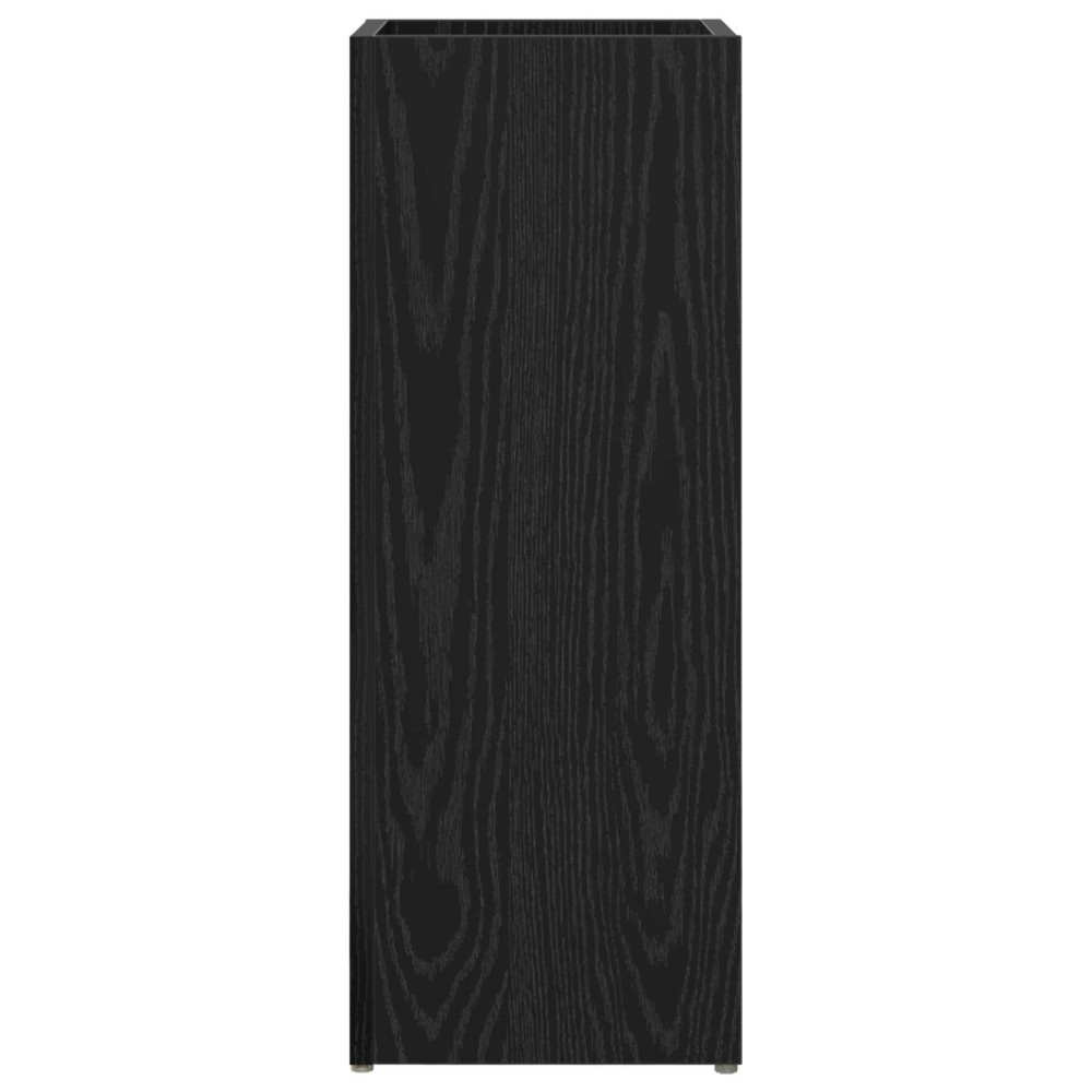 Produktbild för Förvaringskrok & Ställ med lagring Svart Ek 25 x 24,5 x 64 cm