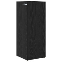 Produktbild för Förvaringskrok & Ställ med lagring Svart Ek 25 x 24,5 x 64 cm