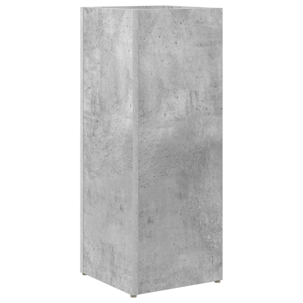 Produktbild för Förvaringskrok & Ställ med lagring Betonggrå 25 x 24,5 x 64 cm