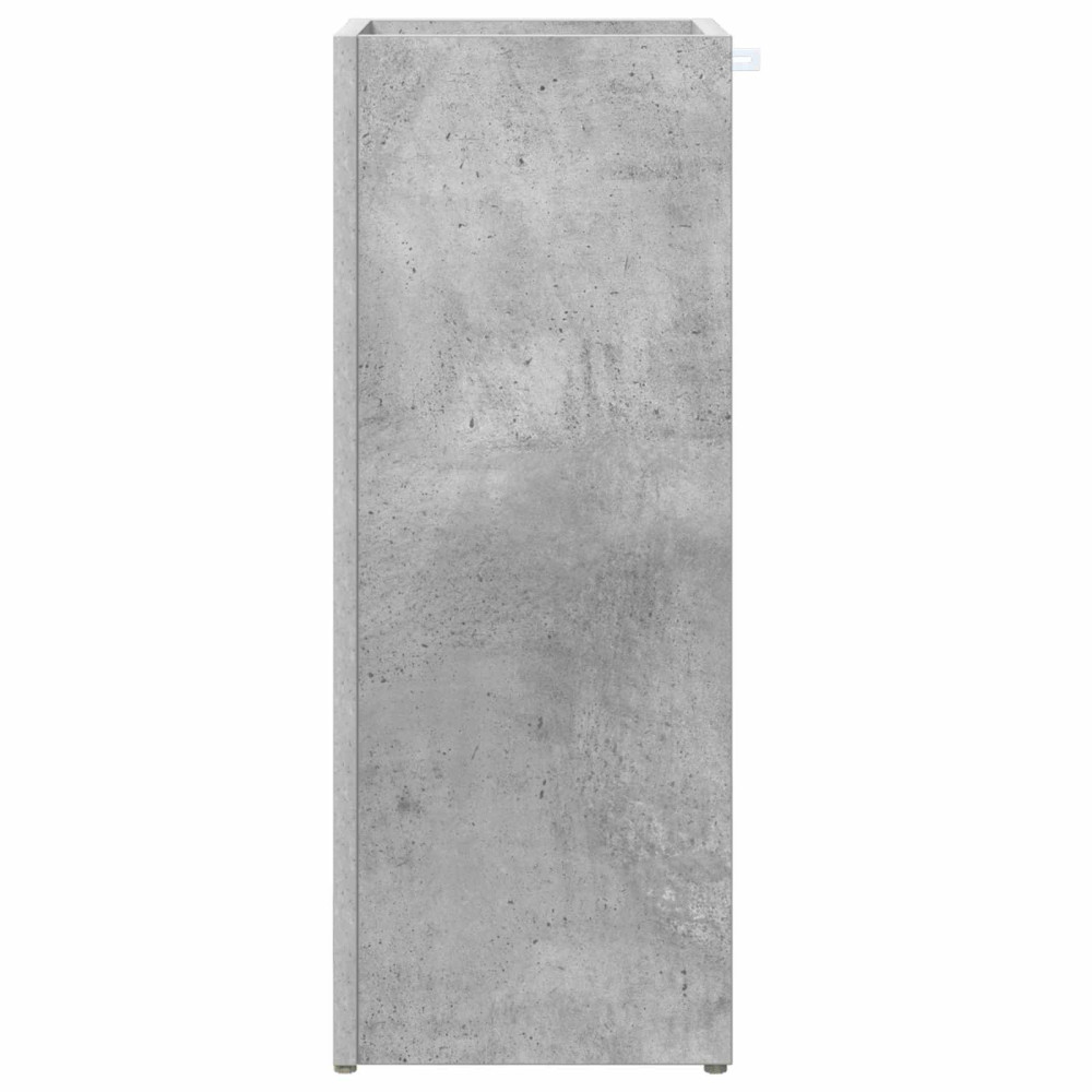 Produktbild för Förvaringskrok & Ställ med lagring Betonggrå 25 x 24,5 x 64 cm