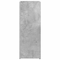 Produktbild för Förvaringskrok & Ställ med lagring Betonggrå 25 x 24,5 x 64 cm