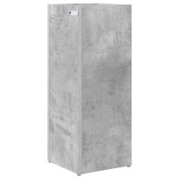 Produktbild för Förvaringskrok & Ställ med lagring Betonggrå 25 x 24,5 x 64 cm