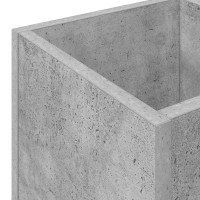 Produktbild för Förvaringskrok & Ställ med lagring Betonggrå 25 x 24,5 x 64 cm