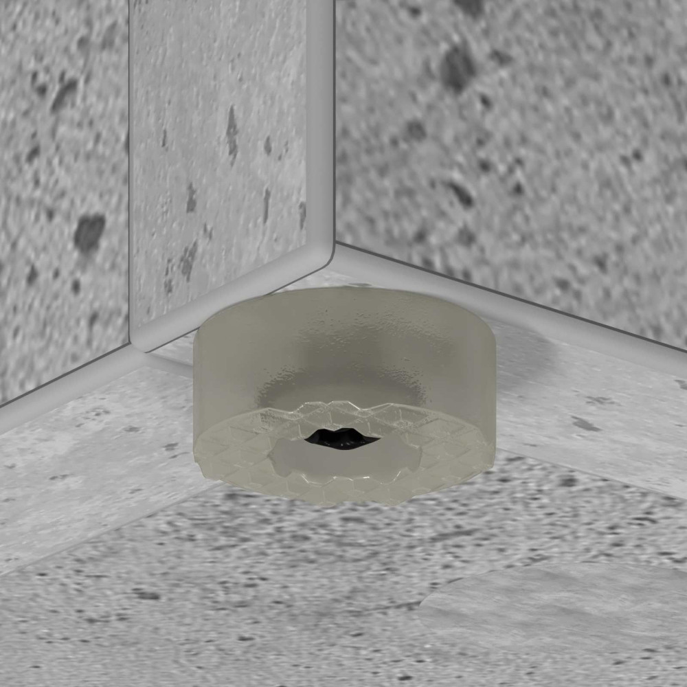 Produktbild för Förvaringskrok & Ställ med lagring Betonggrå 25 x 24,5 x 64 cm