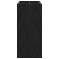 Produktbild för Förvaringskrok & Ställ Svart Ek 65 x 24 x 50 cm Konstruerat trä