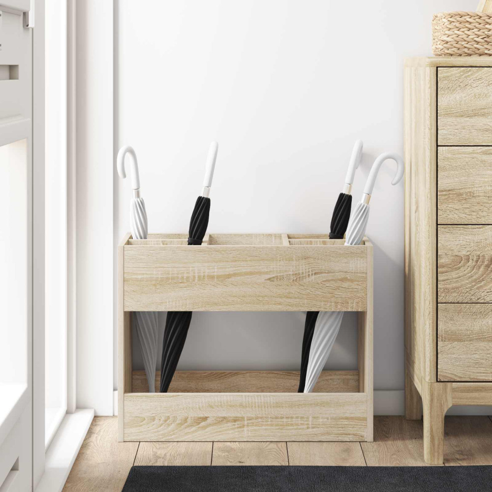 Produktbild för Förvaringskrok & Ställ med lagring Sonoma-ek 65 x 24 x 50 cm