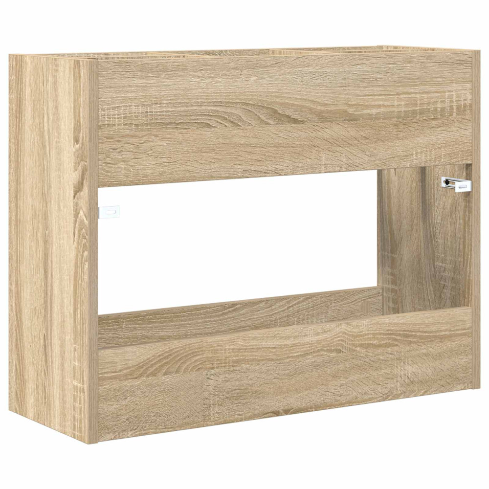 Produktbild för Förvaringskrok & Ställ med lagring Sonoma-ek 65 x 24 x 50 cm