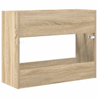Produktbild för Förvaringskrok & Ställ med lagring Sonoma-ek 65 x 24 x 50 cm