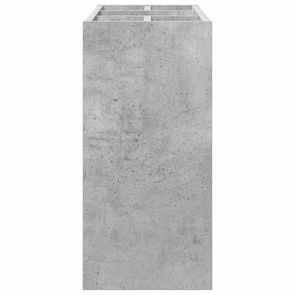 Produktbild för Förvaringskrok & Ställ med lagring Betonggrå 65 x 24 x 50 cm