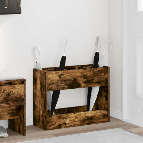 vidaXL Förvaringskrok & Ställ Rökt ek 65 x 24 x 50 cm Konstruerat trä
