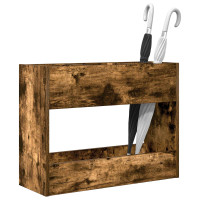 Produktbild för Förvaringskrok & Ställ Rökt ek 65 x 24 x 50 cm Konstruerat trä