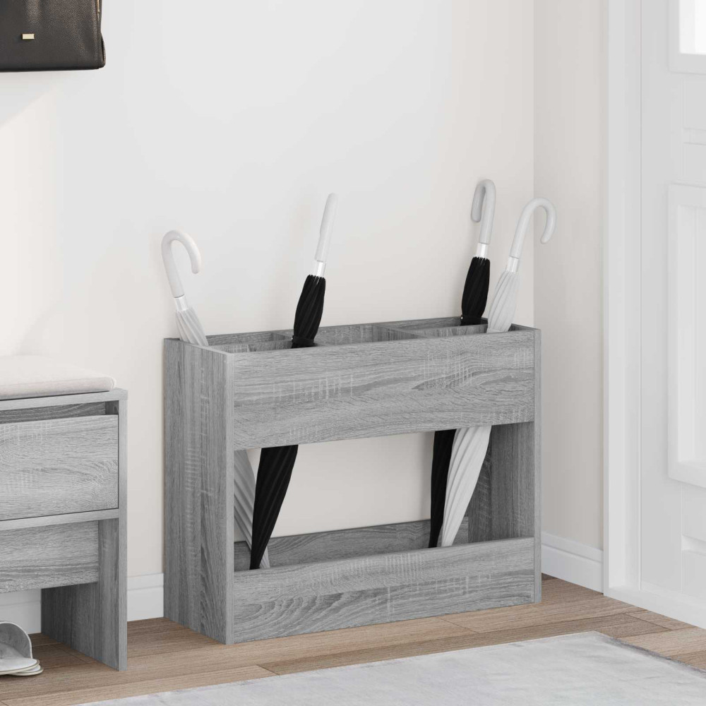 Produktbild för Förvaringskrok & Ställ med lagring Grå Sonoma 65 x 24 x 50 cm