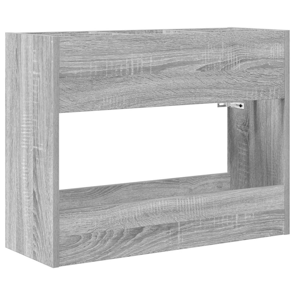 Produktbild för Förvaringskrok & Ställ med lagring Grå Sonoma 65 x 24 x 50 cm