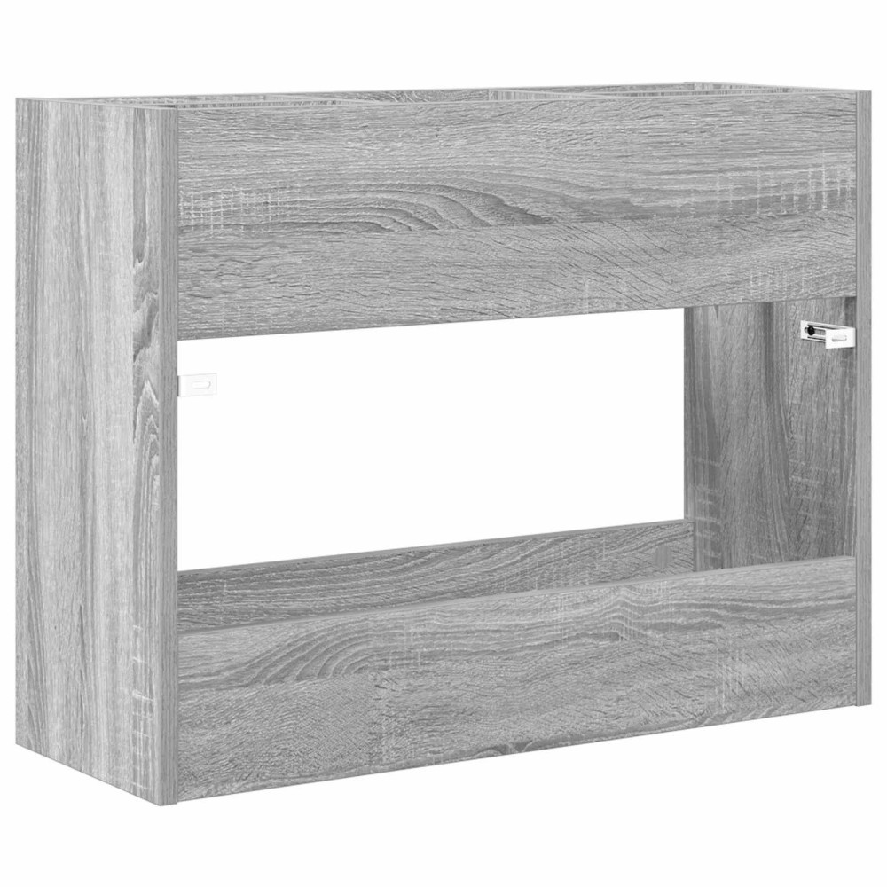 Produktbild för Förvaringskrok & Ställ med lagring Grå Sonoma 65 x 24 x 50 cm
